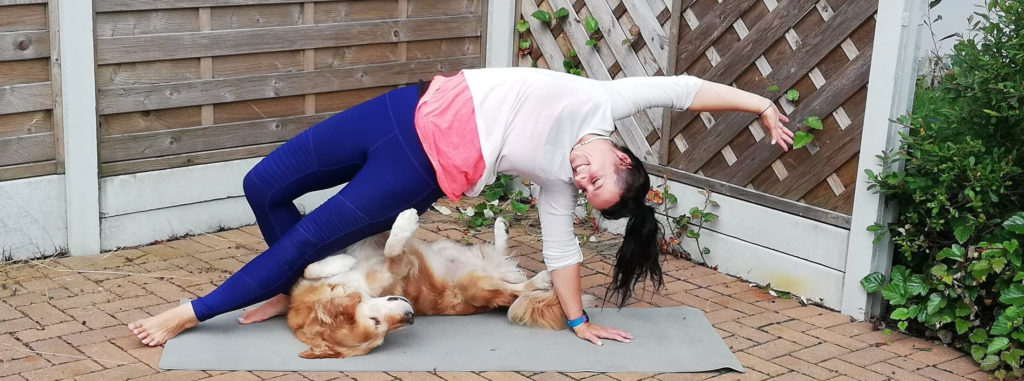 Woman practicing yoga