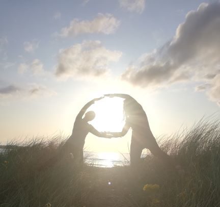 Beach yoga strandhill