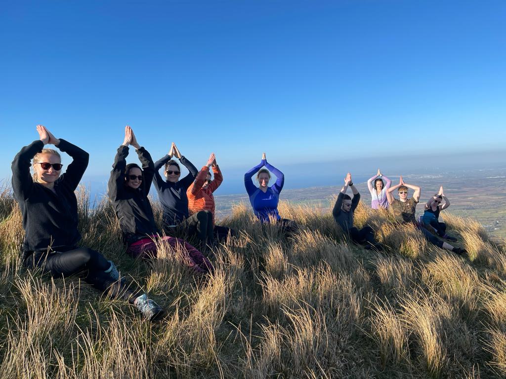 Outdoor Yoga and Meditations on Benwiskin Hike to Yoga Event